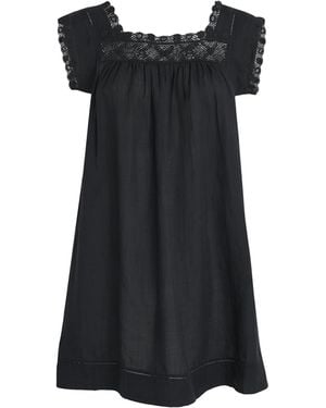 Doen Organic Cotton Almadia Mini Dress - Black