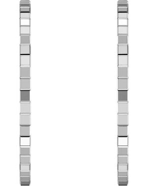 Chopard Ice Cube Hoop Earrings - White