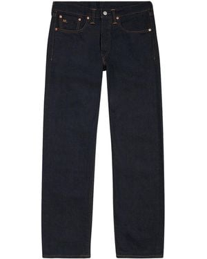 Ralph Lauren Double Rl Selvedge Once-Washed Straight Jeans - Blue