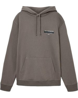 AllSaints Organic Cotton Redact Hoodie - Gray
