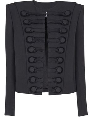 Balmain Wool Spencer Jacket - Black