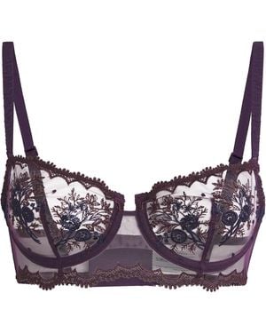 Simone Perele Intrigue Half-Cup Bra - Purple