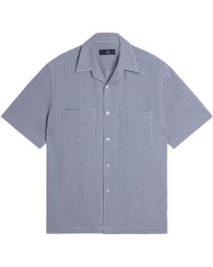 dunhill Cotton Gingham Shirt - Blue