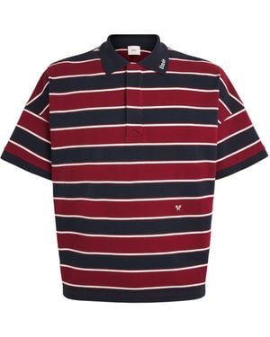 Rhude Stripe Fontaine Polo Shirt - Red