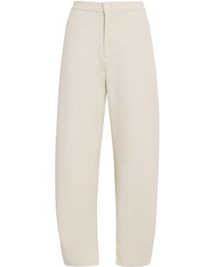 Source Unknown Twill Balloon Wide-Leg Trousers - White