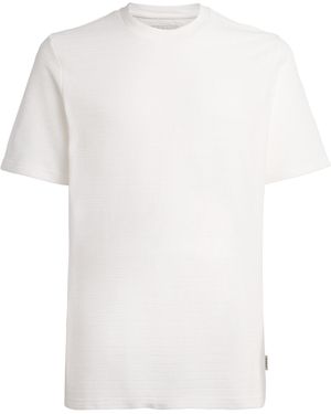 Oliver Spencer Organic Cotton Rib-Knit Lynton T-Shirt - White