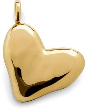 Monica Vinader Vermeil Heart Locket Pendant - Metallic
