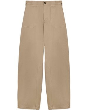 Loewe X Paula's Ibiza Cotton Straight Trousers - Natural