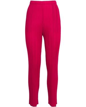 Pleats Please Issey Miyake New Colourful Basics Trousers - Red
