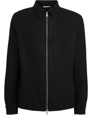 Marco Pescarolo Stretch-Cashmere 2-Way Zip Jacket - Black