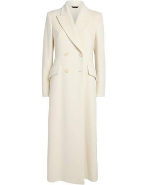 Colombo Kid Cashmere Double-Breasted Coat - Natural