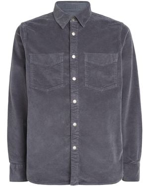 Rag & Bone Cotton Corduroy Shirt - Blue