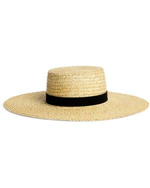 Lack of Color Raffia Mira Boater Hat - Natural