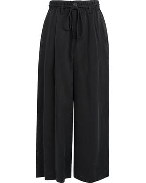 Lauren Manoogian Sanded Wide-Leg Trousers - Black