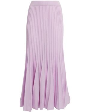 arch4 Cashmere Sabrina Midi Skirt - Purple