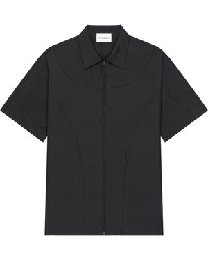 Givenchy Structured Short-Sleeve Shirt - Black