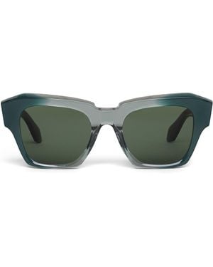 Alaïa Acetate Melted Square Sunglasses - Green