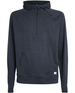 Vuori Ponto Performance Half-Zip Hoodie - Blue
