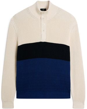 dunhill Cotton-Mulberry Silk Jumper - Blue