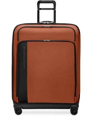 Briggs & Riley Large Zdx Expandable Spinner Suitcase - Brown