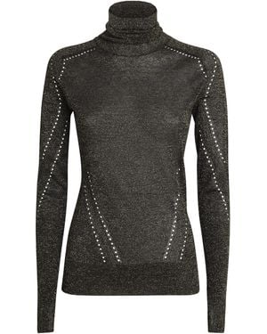 JOSEPH Metallic Lurex Leblanc Sweater - Black