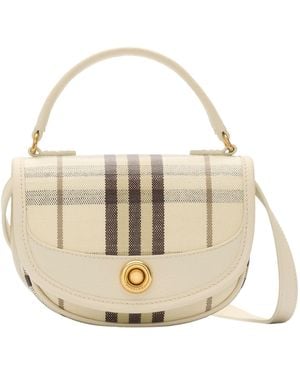 Burberry Mini Check Highlands Cross-Body Bag​ - Metallic