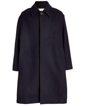 Studio Nicholson Wool-Blend Melton Coat - Blue