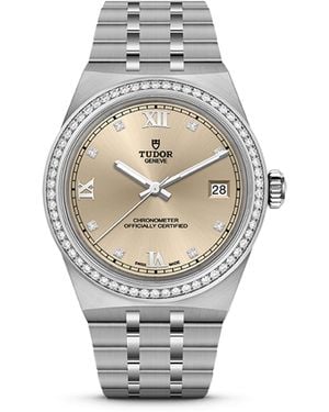 Tudor Royal Stainless Steel And Diamond Watch - Metallic