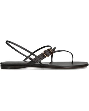 Herbert Levine Leather Starry Eyed Flat Sandals - White