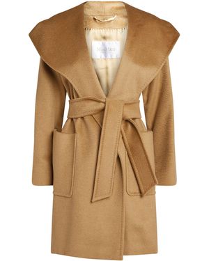 Max Mara Rialto Hooded Coat - Natural