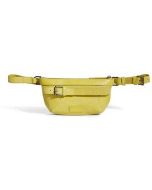 Emporio Armani Calf Leather Belt Bag - Metallic