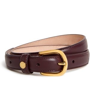 Harrods Leather Slim Belt - Brown