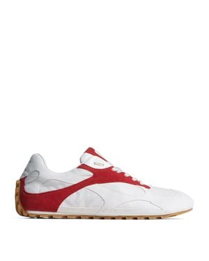 Bottega Veneta Suede-Trim Orbit Flash Trainers - Pink