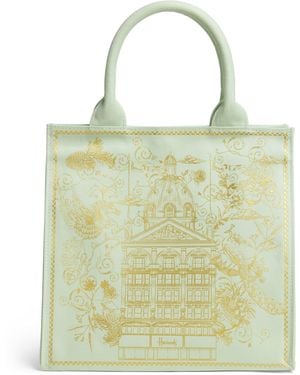 Harrods Small Building Shopper Bag - Yellow