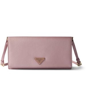 Prada Mini Satin Shoulder Bag - Purple