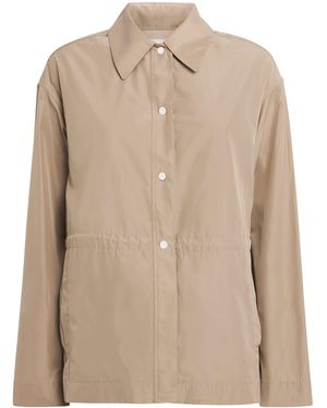 Lafayette 148 New York Collared Windbreaker Jacket - Natural