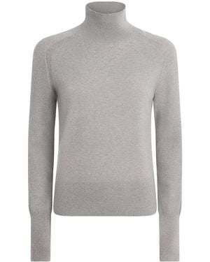 JOSEPH Cashmere Oxna Funnel-Neck Sweater - Gray