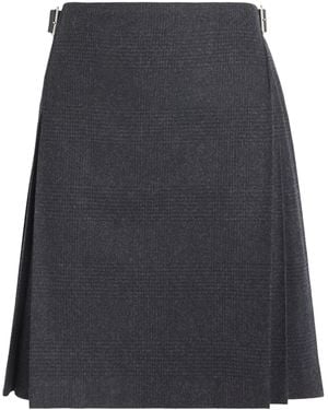 Johnstons of Elgin X Le Kilt Wool-Cashmere Tailored Mini Skirt - Grey