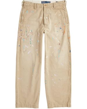 Polo Ralph Lauren Cotton Paint-splatter Chinos - Natural
