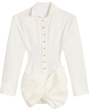 Schiaparelli Cotton Shirt Dress - White