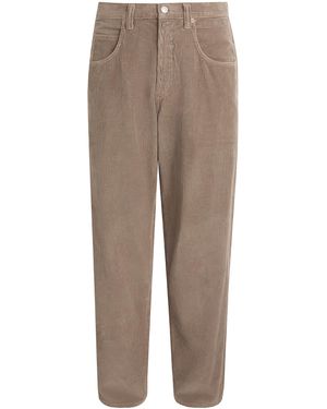 Agolde Corduroy Fusion Wide Jeans - Brown