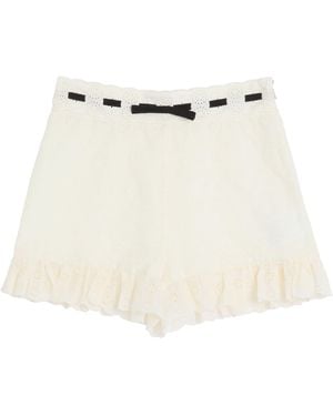 Valentino Daisy Polka Dot Shorts - White