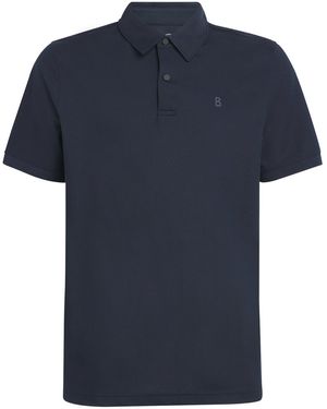 Bogner Performance Cotton-Blend Polo Shirt - Blue