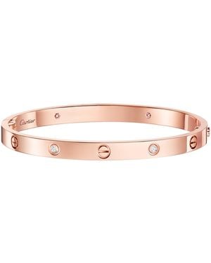 Cartier Medium And Diamond Love Bracelet - Pink