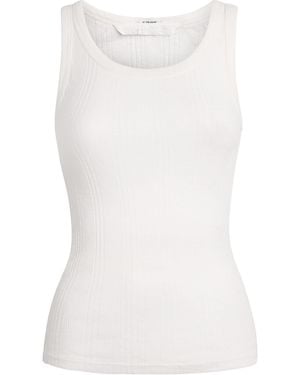 Mother Cotton Runner Up Tank Top - White