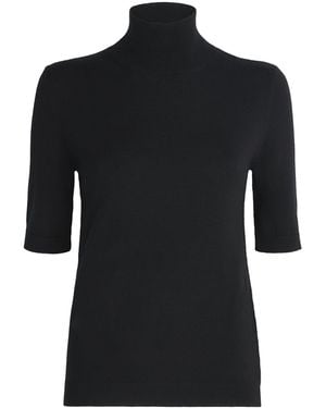 Max Mara Virgin Wool Rollneck Jumper - Black