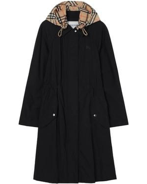 Burberry Hooded Parka - Black