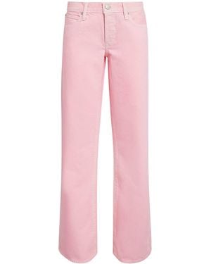 FRAME The Pixie Wide-Leg Jeans - Pink