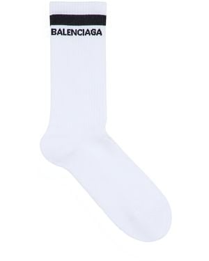 Balenciaga Logo Socks - White