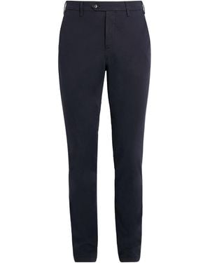Canali Stretch-Cotton Straight Chinos - Blue